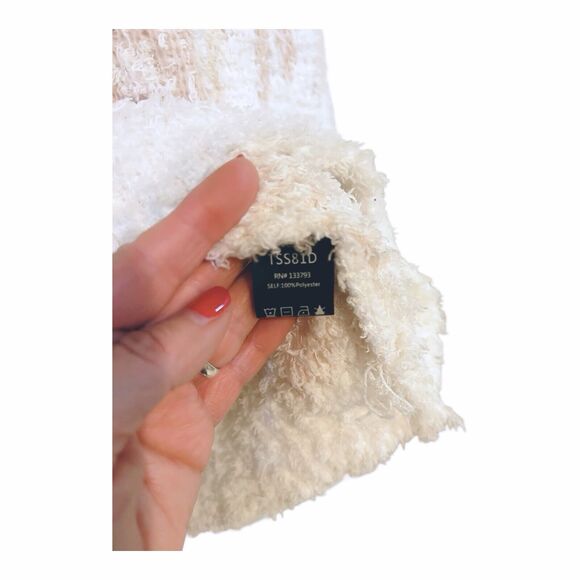 POL Cozy It Up Lounge Set Pink/White Animal Print NWT Sz L Tie Waist - Picture 5 of 9